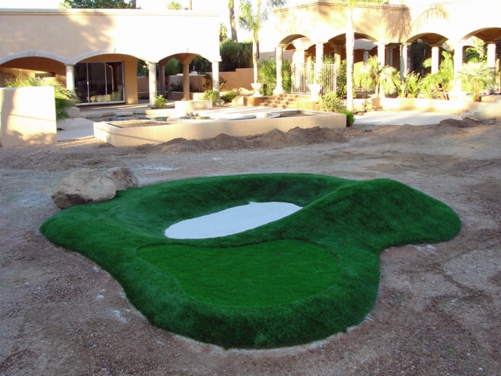 Grass Installation Leona Valley, California Artificial Putting Greens, Commercial Landscape
